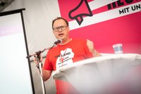 Das Foto zeigt den Vorsitzenden des DGB Baden-Württemberg