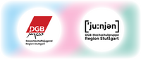 Logos der DGB-Jugend Region Stuttgart und der DGB-Hochschulgruppen in der Region Stuttgart